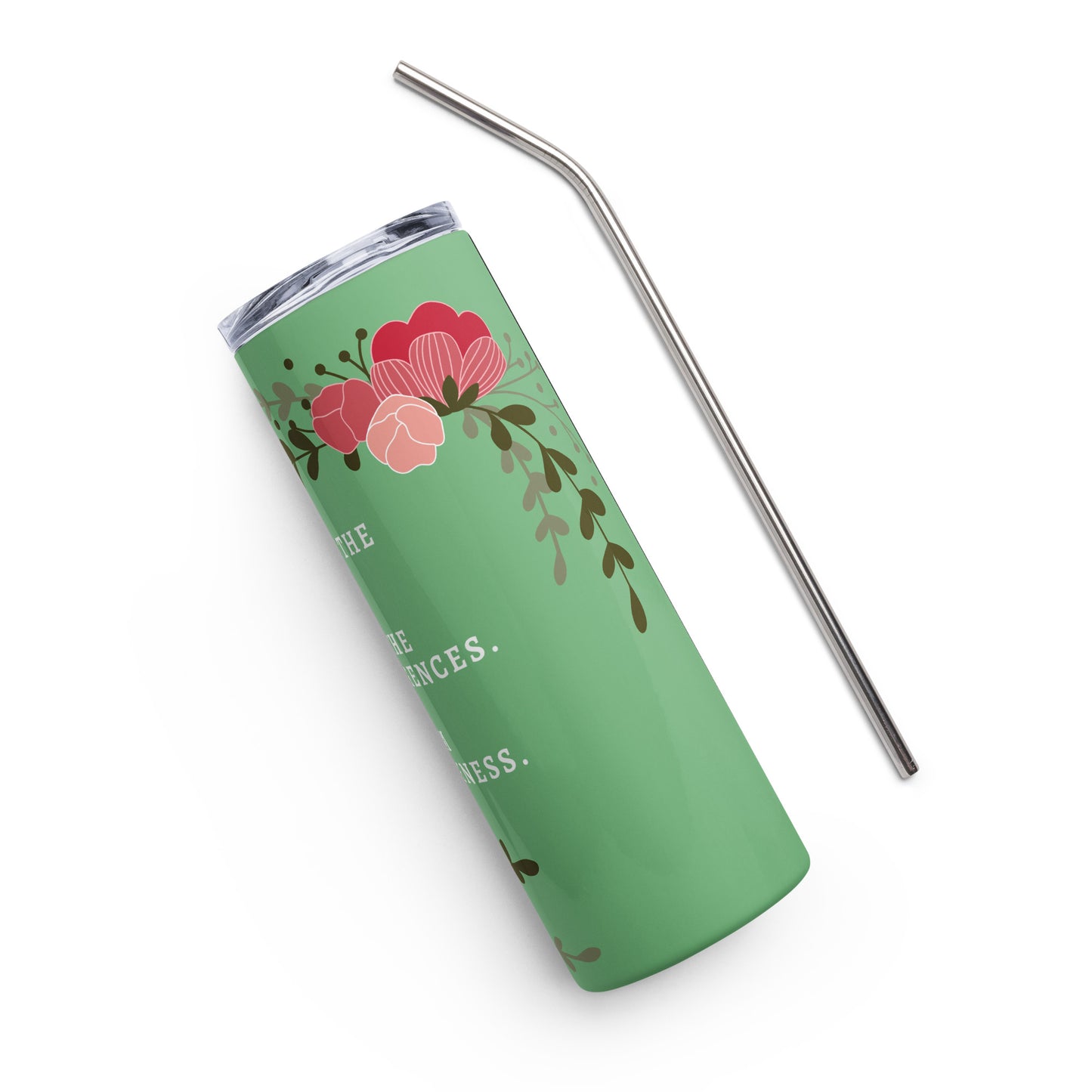 FLORAL LEARN THE SIGNS | STAINLESS STEEL TUMBLER